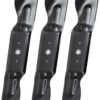 490-110-C187 742P05620 Mower Blade Compatible with Cub Cadet ZT2 ZT3 Ultima 60 KW FAB - Mulching High Lift Blade Compatible with Cub Cadet/MTD/Troy Bilt 60 Inch Deck, Replace 742-05620, 3 Pack