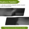GX20249 Mower Blade Compatible with John Dee re 42" Deck, GX20433 High Lift Blades Fit for John Dee re L105 L110 L118 L100 L111 Scotts L1742, Replace for GY20567, 2 Pack