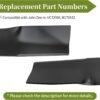 UC22008 Mower Blade Compatible with John Dee re 42" Mower Deck, UC22008 Lawn Mower Blade Fit for John Dee re Z315E Z320M Z320R Z335E Z335M Z345M, Replace M170642, 2 Pack