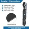 490-110-C187 742P05620 Mower Blade Compatible with Cub Cadet ZT2 ZT3 Ultima 60 KW FAB - Mulching High Lift Blade Compatible with Cub Cadet/MTD/Troy Bilt 60 Inch Deck, Replace 742-05620, 3 Pack