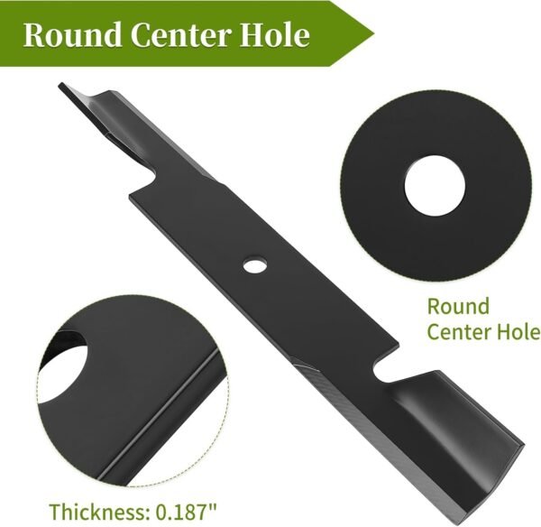 482878 Mower Blades Compatible with Scag Tiger Cub Wildcat Turf Tiger 36" 52" Mower Deck, Replace 21227S, 482462, 48108, 481707, 481711, 3 Pack