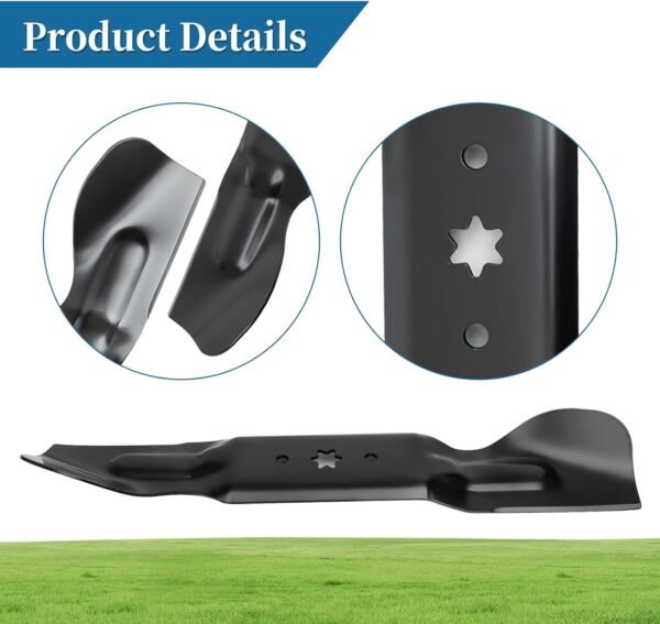 490-110-C187 742P05620 Mower Blade Compatible with Cub Cadet ZT2 ZT3 Ultima 60 KW FAB - Mulching High Lift Blade Compatible with Cub Cadet/MTD/Troy Bilt 60 Inch Deck, Replace 742-05620, 3 Pack
