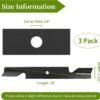 482878 Mower Blades Compatible with Scag Tiger Cub Wildcat Turf Tiger 36" 52" Mower Deck, Replace 21227S, 482462, 48108, 481707, 481711, 3 Pack