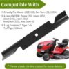 482878 Mower Blades Compatible with Scag Tiger Cub Wildcat Turf Tiger 36" 52" Mower Deck, Replace 21227S, 482462, 48108, 481707, 481711, 3 Pack