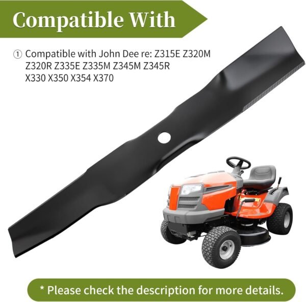 UC22008 Mower Blade Compatible with John Dee re 42" Mower Deck, UC22008 Lawn Mower Blade Fit for John Dee re Z315E Z320M Z320R Z335E Z335M Z345M, Replace M170642, 2 Pack