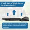 490-110-C187 742P05620 Mower Blade Compatible with Cub Cadet ZT2 ZT3 Ultima 60 KW FAB - Mulching High Lift Blade Compatible with Cub Cadet/MTD/Troy Bilt 60 Inch Deck, Replace 742-05620, 3 Pack