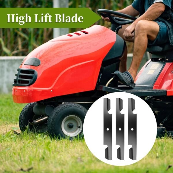 482878 Mower Blades Compatible with Scag Tiger Cub Wildcat Turf Tiger 36" 52" Mower Deck, Replace 21227S, 482462, 48108, 481707, 481711, 3 Pack