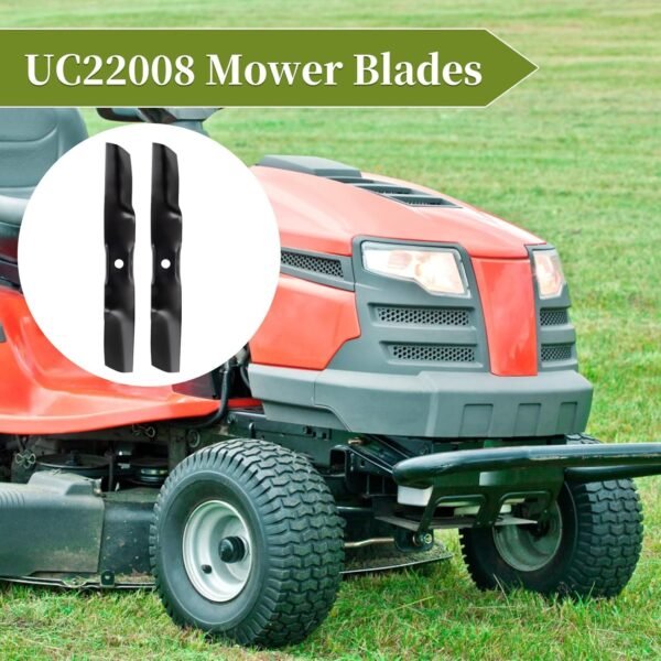 UC22008 Mower Blade Compatible with John Dee re 42" Mower Deck, UC22008 Lawn Mower Blade Fit for John Dee re Z315E Z320M Z320R Z335E Z335M Z345M, Replace M170642, 2 Pack