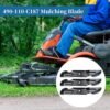 490-110-C187 742P05620 Mower Blade Compatible with Cub Cadet ZT2 ZT3 Ultima 60 KW FAB - Mulching High Lift Blade Compatible with Cub Cadet/MTD/Troy Bilt 60 Inch Deck, Replace 742-05620, 3 Pack